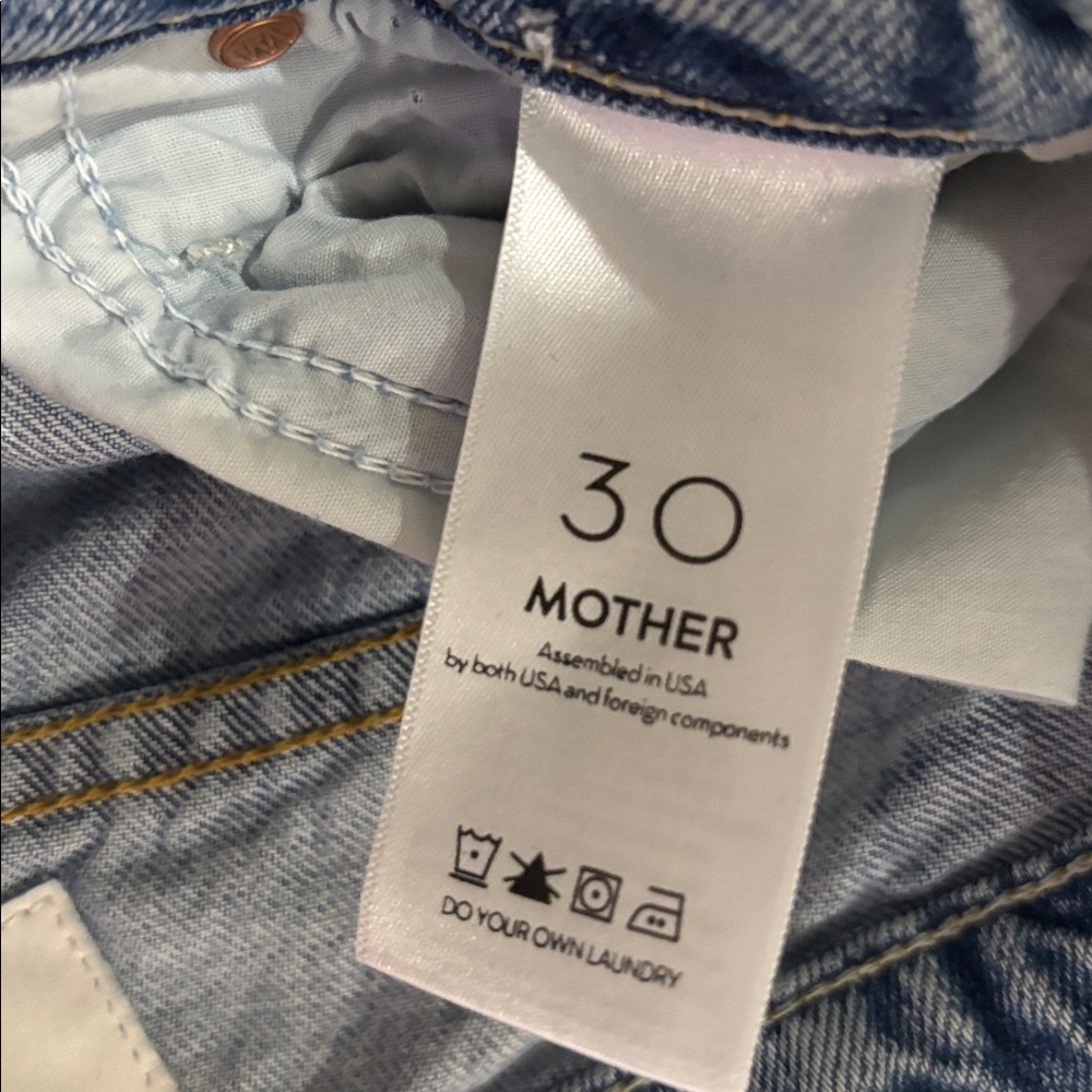 MOTHER SUPERIOR The Dazzler Ankle in Lost It Light Wash Distressed Size 30 - Picture 4 of 9